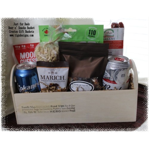 Just for Dad's Beer n' Snacks Gift Basket - Creston BC Delivery